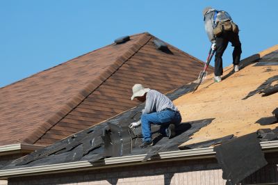 Skilled Roofers at Work